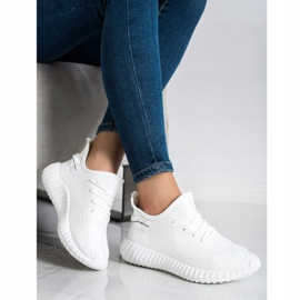 Marquiz Tekstylne Sneakersy białe 2