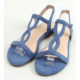 Sandałki zamszowe niebieskie Z5721 Cowboy Blue 1