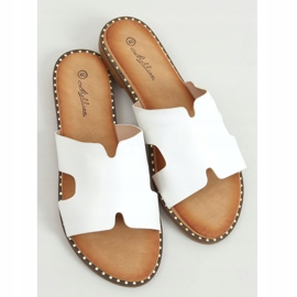Klapki damskie białe SL1525 White 1