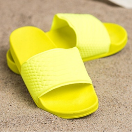 Kayla Klasyczne Żółte Klapki 1