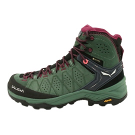 Buty trekkingowe Salewa Ws Alp Trainer 2 Mid Gtx W 61383-5085 czarne zielone 1