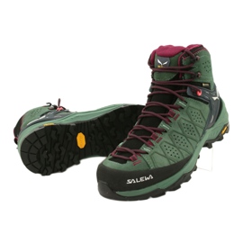 Buty trekkingowe Salewa Ws Alp Trainer 2 Mid Gtx W 61383-5085 czarne zielone 4