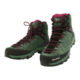 Buty trekkingowe Salewa Ws Alp Trainer 2 Mid Gtx W 61383-5085 czarne zielone 2
