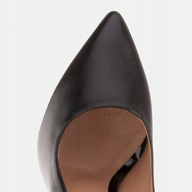 Marco Shoes Wygodne czółenka o delikatnie podwyższonej tęgości czarne 8