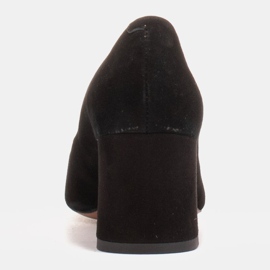 Marco Shoes Eleganckie czarne czółenka 1434P damskie z zamszu 3
