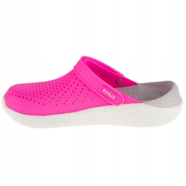 Klapki Crocs LiteRide Clog 204592-6QV różowe 1