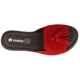 Inblu klapki obuwie damskie  158D148 czerwone 3