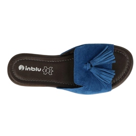 Inblu klapki obuwie damskie  158D150 niebieskie 2