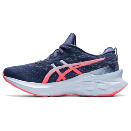 Buty do biegania Asics Novablast 2 W 1012B049 400 niebieskie 1