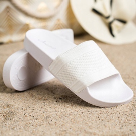 Anesia Paris Wygodne Klapki białe 1