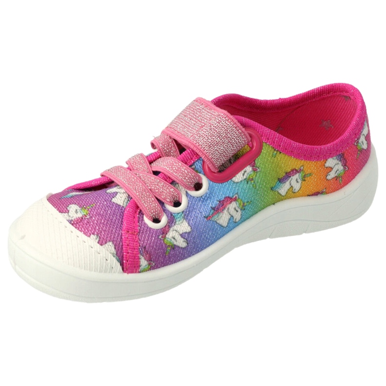 Befado obuwie dziecięce 251X178 Jednorożec niebieskie pomarańczowe różowe srebrny zielone 2