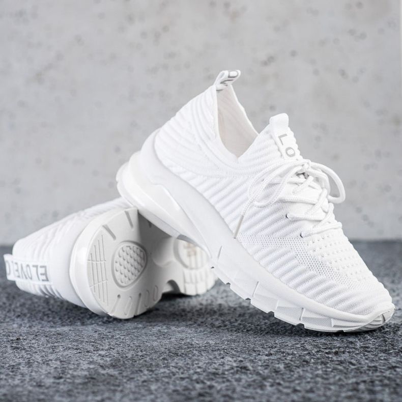 SHELOVET Białe Sneakersy Na Platformie 1