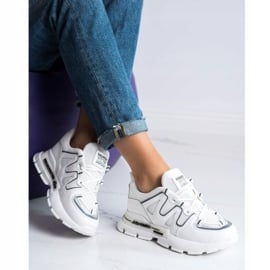SHELOVET Białe Sneakersy Fashion 2