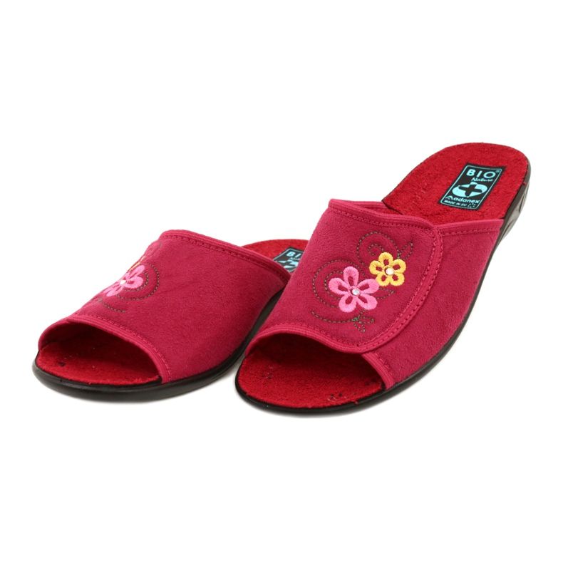 Klapki damskie kapcie Adanex 24625 czerwone 3