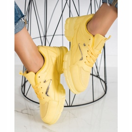 Marquiz Modne Żółte Sneakersy 2
