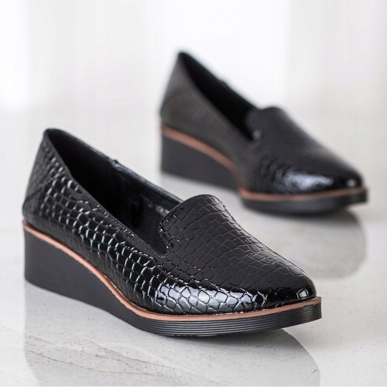 Lordsy Snake Print VINCEZA czarne 1