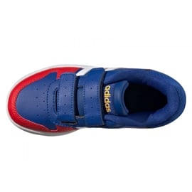 Buty adidas Hoops 2.0 C Jr FY9443 czarne niebieskie 4