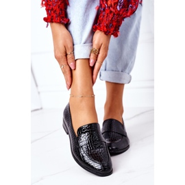 Lakierowane Mokasyny Vinceza 21-10674 Czarne 1