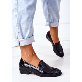 Lakierowane Mokasyny Vinceza 21-10674 Czarne 2