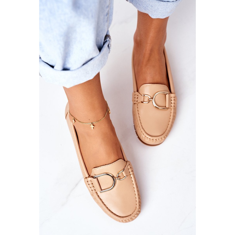 PS1 Damskie Skórzane Mokasyny Jasny Brąz Downtown brązowe 1