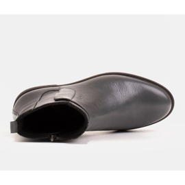 Marco Shoes Lekkie botki ocieplane na płaskim spodzie z naturalnej skóry szare 6