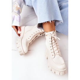 PS1 Ocieplane Botki Workery Beżowe World Is Mine beżowy 1