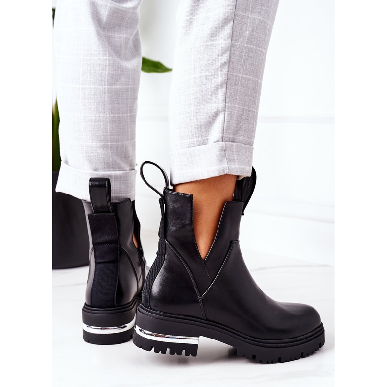 PS1 Ocieplane Botki Sztyblety Czarne Rock It 2