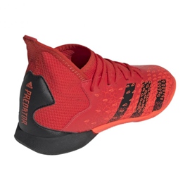 Buty piłkarskie adidas Predator Freak.3 In Jr FY6288 czerwone pomarańcze i czerwienie 2