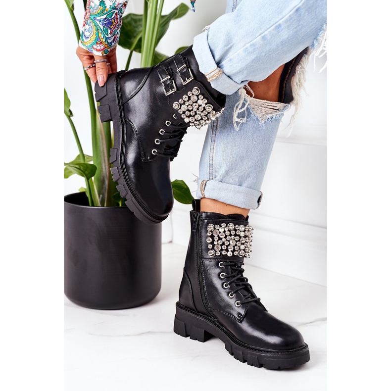 PS1 Ocieplane Workery Z Perełkami Czarne Now Or Never 2