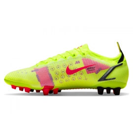 Buty piłkarskie Nike Vapor 14 Elite Ag M CZ8717-760 żółte zielone 1