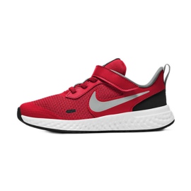 Buty Nike Revolution 5 (PSV) Jr BQ5672-603 czarne czerwone 7