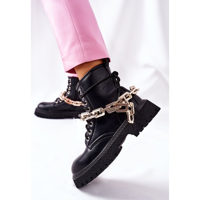 Wysokie Stylowe Botki Czarne Grail 2