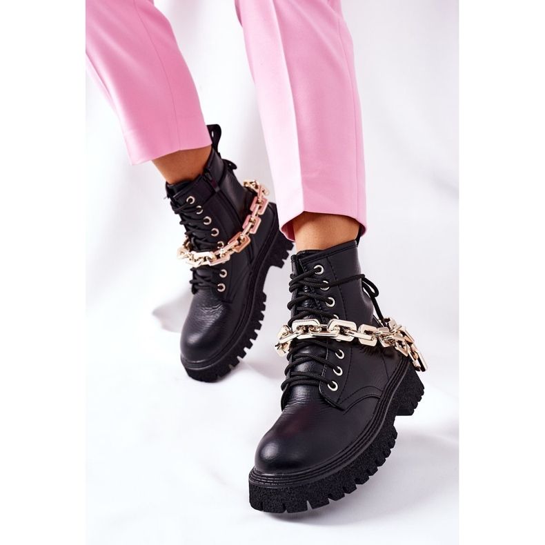 Wysokie Stylowe Botki Czarne Grail 1