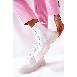Wysokie Stylowe Botki Białe Grail 2