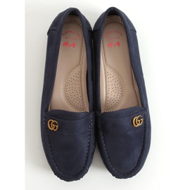 Mokasyny damskie granatowe H8192 Azul 1