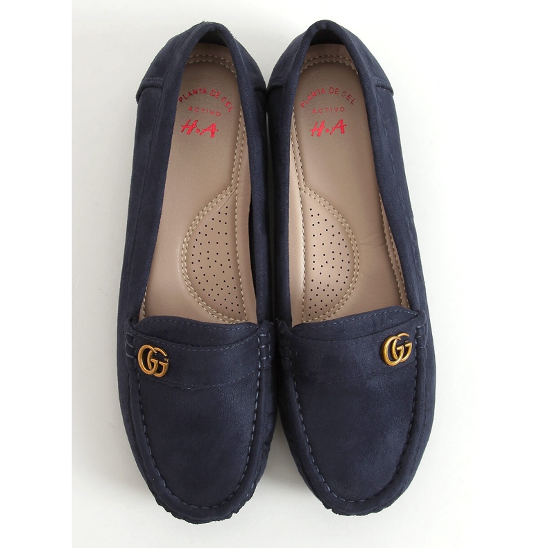Mokasyny damskie granatowe H8192 Azul 1