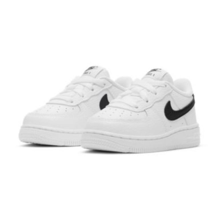 Buty Nike Force 1 Inf Jr CZ1691-100 białe czarne 2