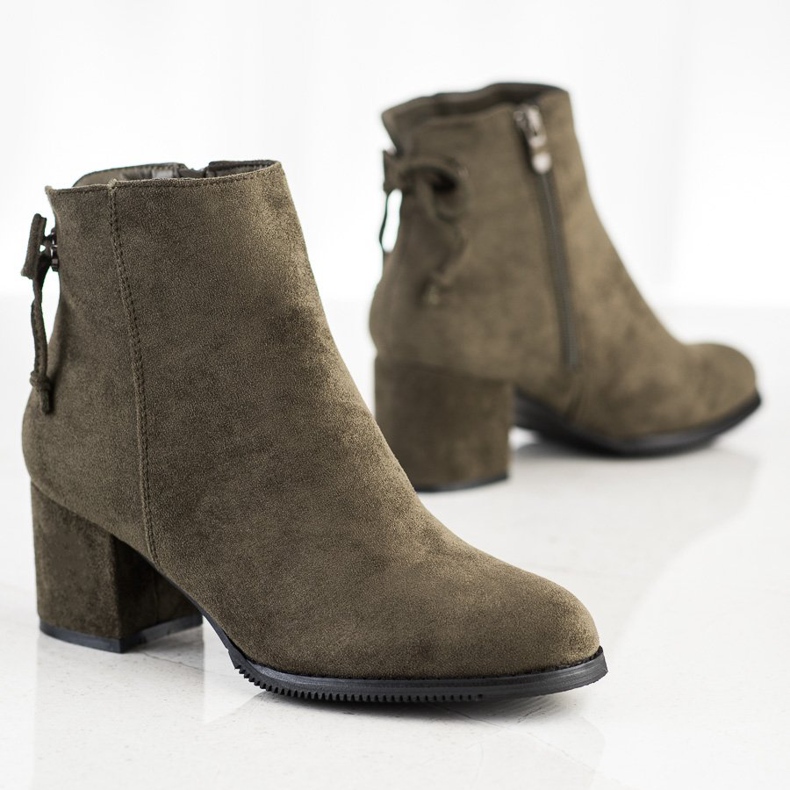 J. Star Botki Z Wiązaniem zielone 1