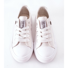Dziecięce Skórzane Trampki Big Star FF374300 Białe 1