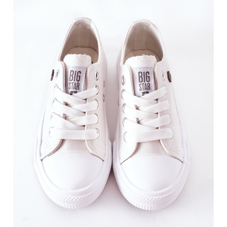 Dziecięce Skórzane Trampki Big Star FF374300 Białe 1