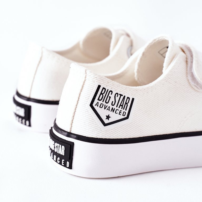Dziecięce Trampki Na Rzepy Big Star FF374061 Białe 2