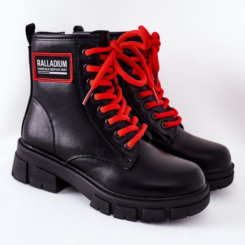 S.Barski Dziecięce Ocieplane Botki Czarne Fincastle 2