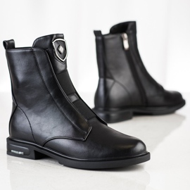 Filippo Modne Botki Z Ociepleniem czarne 1