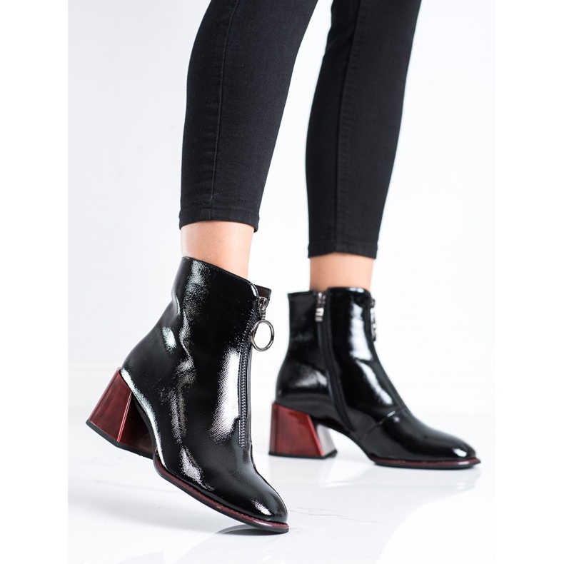 Filippo Stylowe Botki Na Suwak czarne 2