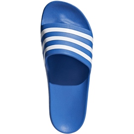 Klapki adidas Adilette Aqua F35541 białe niebieskie 3