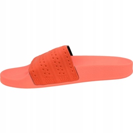 Klapki adidas Adilette Slides BY9905 czerwone pomarańczowe 1