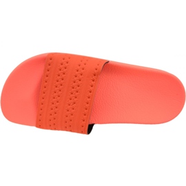 Klapki adidas Adilette Slides BY9905 czerwone pomarańczowe 2