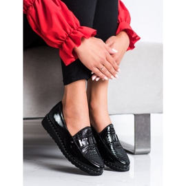 Filippo Modne Skórzane Półbuty czarne 1