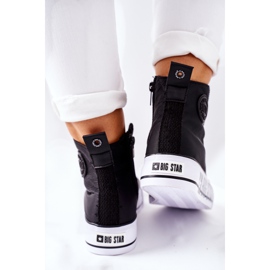 Wysokie Trampki Na Platformie Big Star II274012 Czarne 1