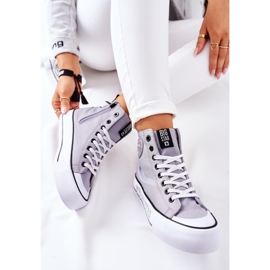 Wysokie Trampki Na Platformie Big Star II274016 Szare 2